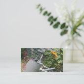 Carte de visite de jardin (Debout devant)