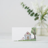 carte de visite de jardin de maison d'amour (Debout devant)