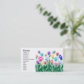 Carte de visite de jardin d'empreinte de patte (Debout devant)