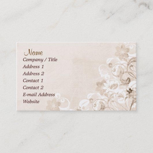 Carte de visite de jardin urbain (Devant)