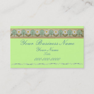 Carte de visite de jardin vintage