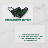 Carte de visite de jardinage (Devant / Derrière)