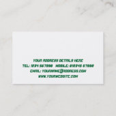 Carte de visite de jardinage (Dos)