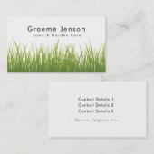 Carte de visite de jardinage de fauchage d'herbe (Devant / Derrière)