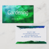 Carte de visite de jardinage de gardien de jardin (Devant / Derrière)