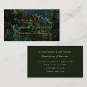 Carte de visite de jardinage illustré (Devant / Derrière)