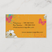 Carte de visite de jardinage moderne (Dos)