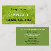 Carte de visite de jardinage vert de laiton (Devant / Derrière)