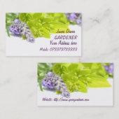 Carte de visite de jardinier (Devant / Derrière)