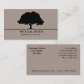 Carte de visite de jardinier de jardin paysager (Devant / Derrière)