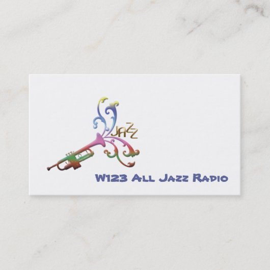 Carte de visite de jazz (Devant)