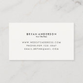 Carte de visite de jeu de casino (Dos)