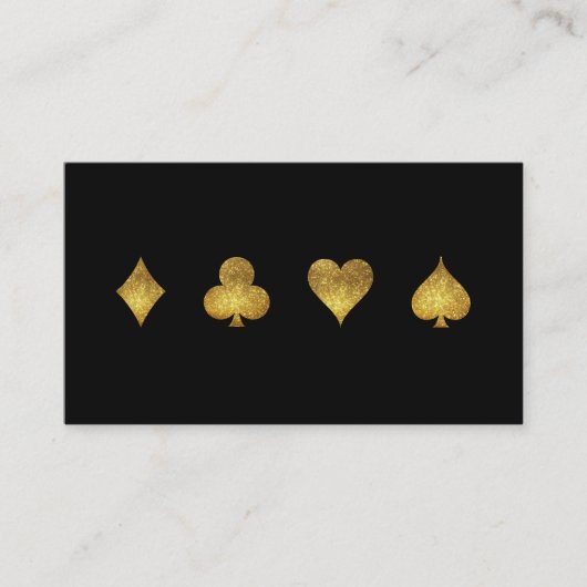 Carte de visite de jeu de casino de parties (Devant)