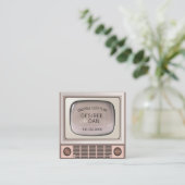 carte de visite de jeu de télévision vintage (Debout devant)