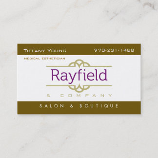 Carte de visite de jeunes de Tiffany