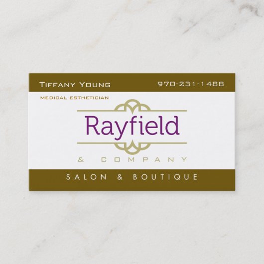 Carte de visite de jeunes de Tiffany (Devant)