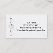 Carte de visite de JewelScent (Dos)