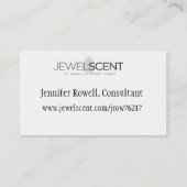 Carte de visite de JewelScent (Dos)