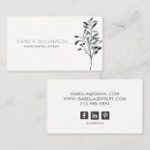 Carte de visite de joaillerie simple (Devant / Derrière)