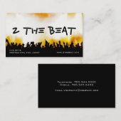 Carte de visite de jockey de disque (Devant / Derrière)