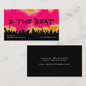 Carte de visite de jockey de disque (Devant / Derrière)