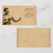 Carte de visite de John L. Sullivan (Devant / Derrière)