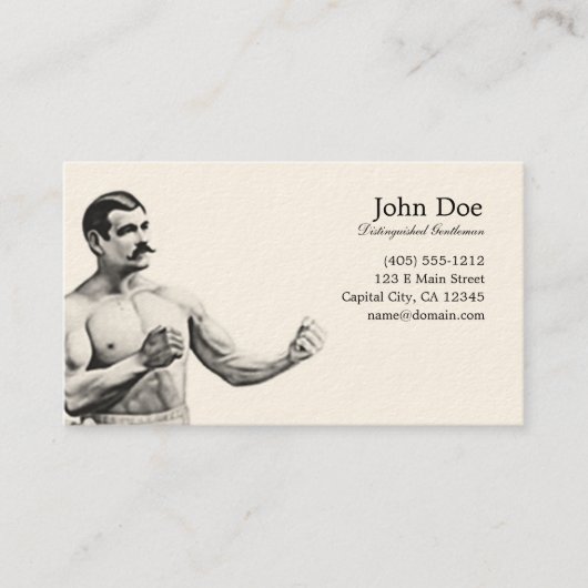Carte de visite de John L. Sullivan (Devant)