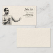 Carte de visite de John L. Sullivan (Devant / Derrière)