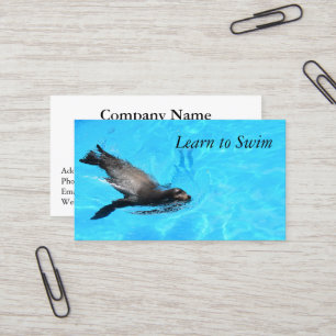 Carte de visite de joint de natation