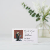 Carte de visite de joueur de clarinette (Debout devant)