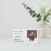 Carte de visite de joueur de violoncelle (Debout devant)