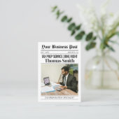 Carte de visite de journal, Service de préparation (Debout devant)