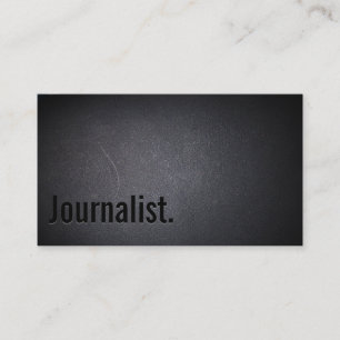 Carte de visite de journalisme professionnel Black
