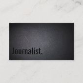 Carte de visite de journalisme professionnel Black (Devant)
