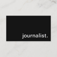 Carte de visite de journaliste