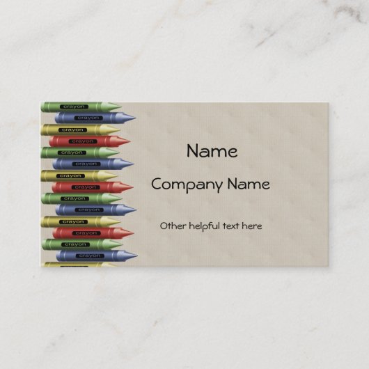 Carte de visite de jours d'école (Devant)