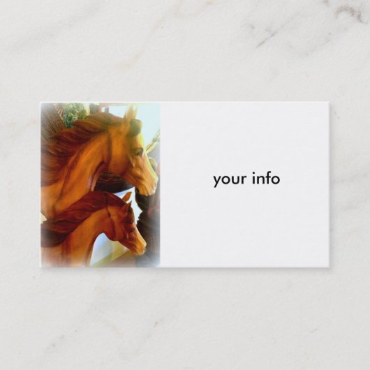 carte de visite de jument et de poney (Devant)