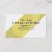 Carte de visite de Junkologist Ph.D (Dos)