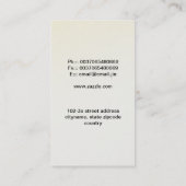 carte de visite de kangourou (Dos)