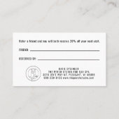 Carte de visite de Katie 1 (Dos)