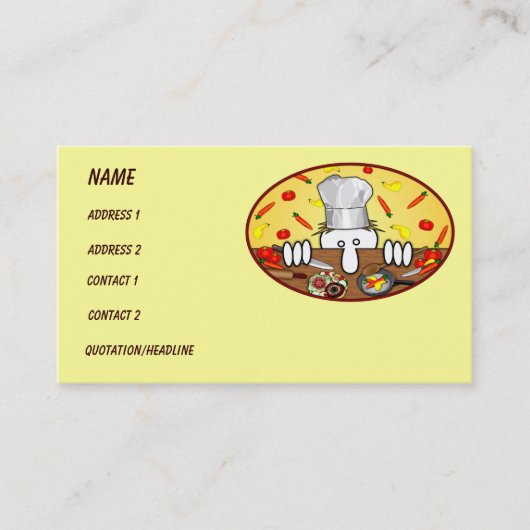 Carte de visite de Kilroy de chef (Devant)