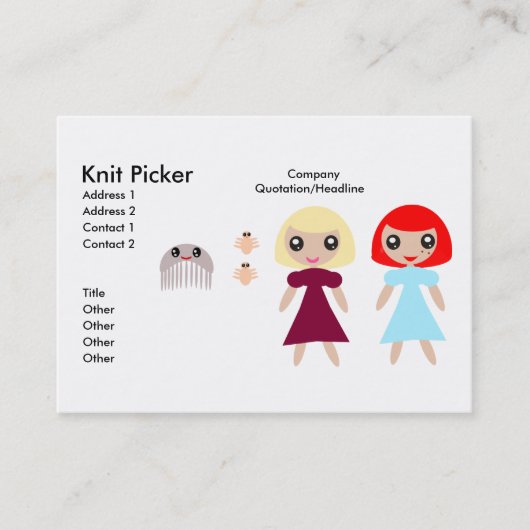 Carte de visite de Knit Picker (Devant)