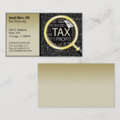 carte de visite de l' avocat fiscal (Devant / Derrière)