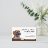Carte de visite de l' de l'épicerie de chien fait (Debout devant)