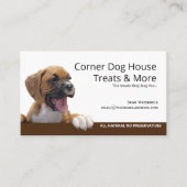 Carte de visite de l' de l'épicerie de chien fait (Devant)