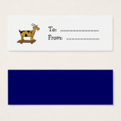 Carte de visite de la balise de cadeau personnalis (Devant & derrière)