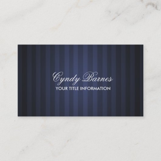 Carte de visite de la bande bleue de la marine (Devant)