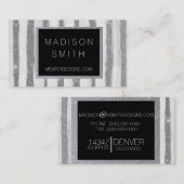 Carte de visite de la bande d'argent (Devant / Derrière)