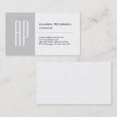 Carte de visite de la bande grise noire (Devant / Derrière)