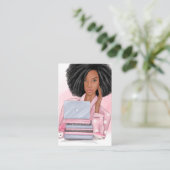 Carte de visite de la blogueuse patronne (Debout devant)